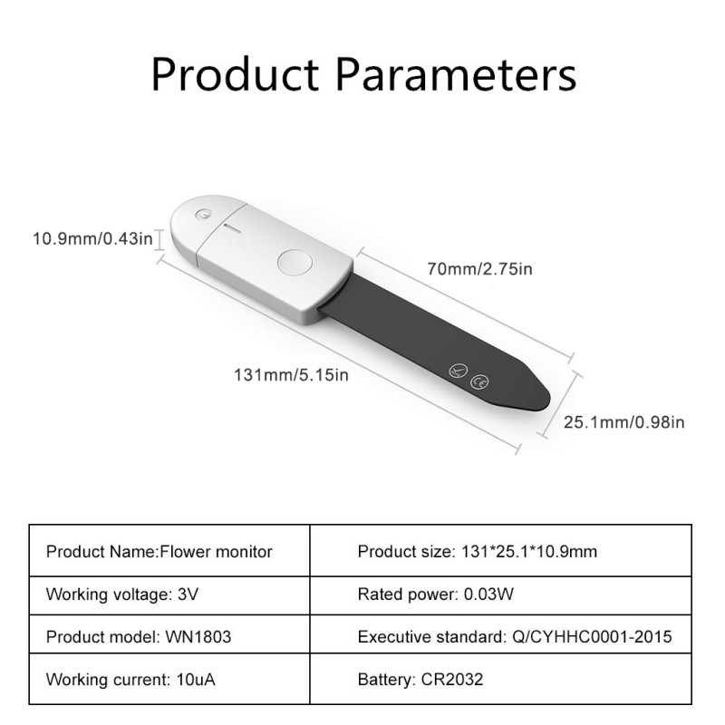 Soil Moisture Meter - Portable Plant Sensor