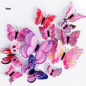 Garden Stakes - 3D Butterfly Decor