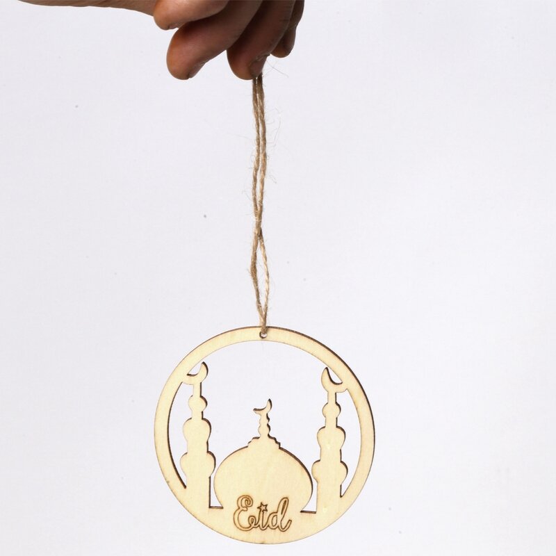 Wooden Pendant - Eid Mubarak Ramadan