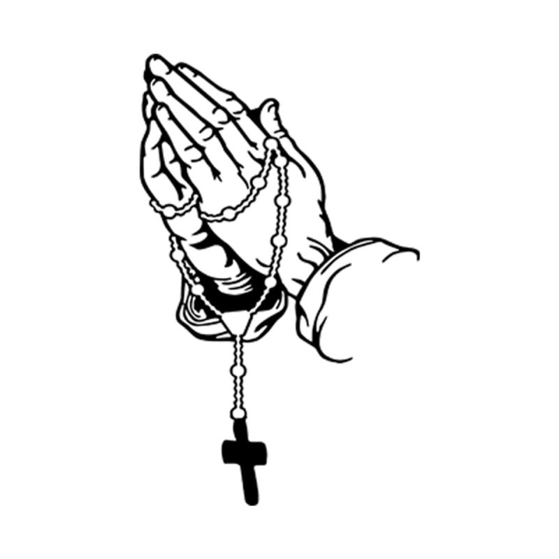Car Sticker - Prayer Gesture Laser