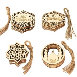 Wooden Pendant - Eid Mubarak Ramadan