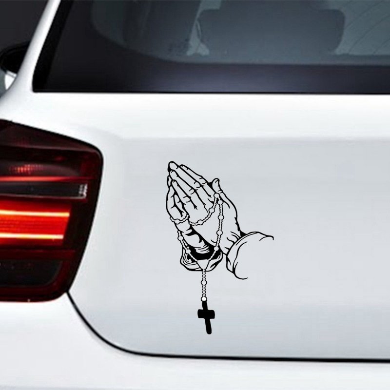 Car Sticker - Prayer Gesture Laser