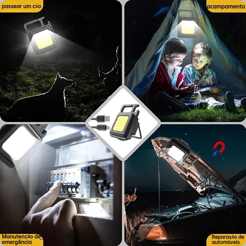 Mini Flashlight - USB Rechargeable Keychain