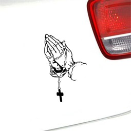 Car Sticker - Prayer Gesture Laser