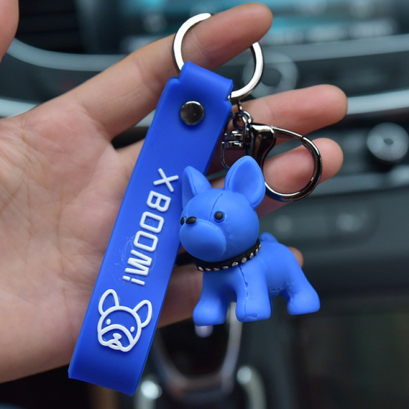 Car Keychain - PU Leather Dog Design