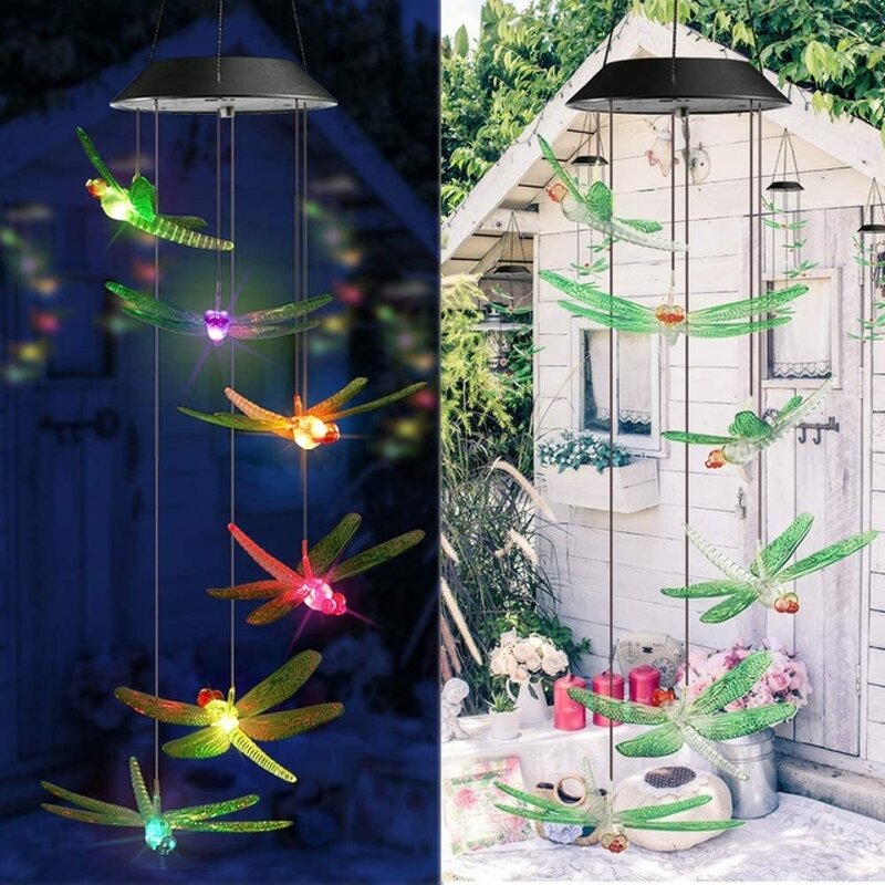 Wind Chime - Solar Power Color Changing