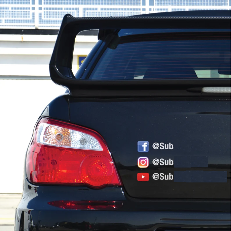 Social Media Sticker - Custom Username