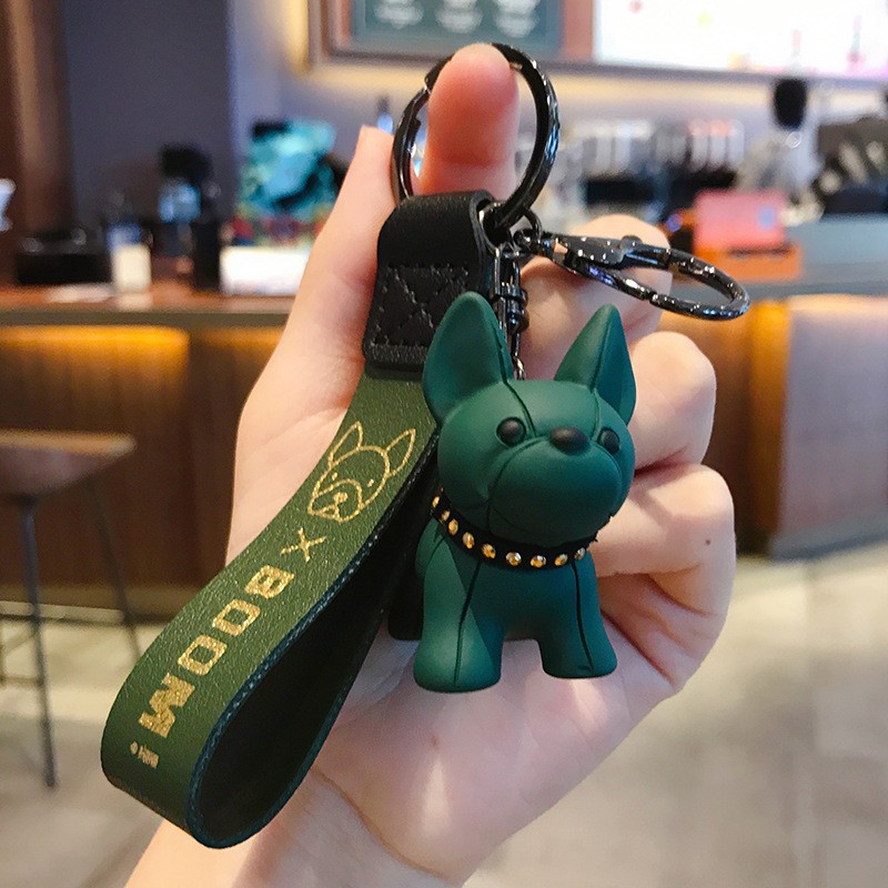Car Keychain - PU Leather Dog Design