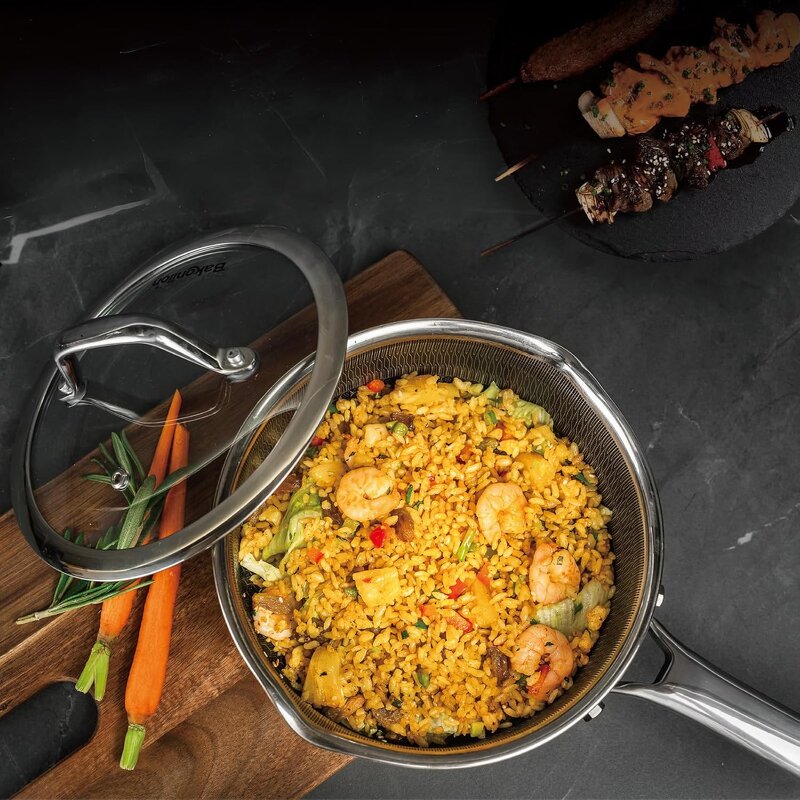 Hybrid Nonstick Saucepan Set Manufacturer - OEM 2 Piece Honeycomb Pans with Lids