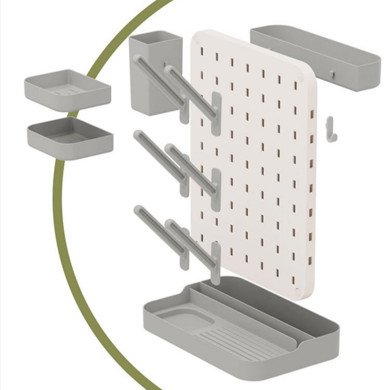 Vertical Drain Rack Manufacturer - OEM Double Sided Large Space PP