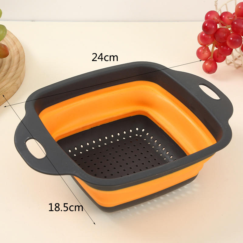 Silicone Foldable Strainer Manufacturer - OEM Collapsible Drainer Fruit Washing Basket