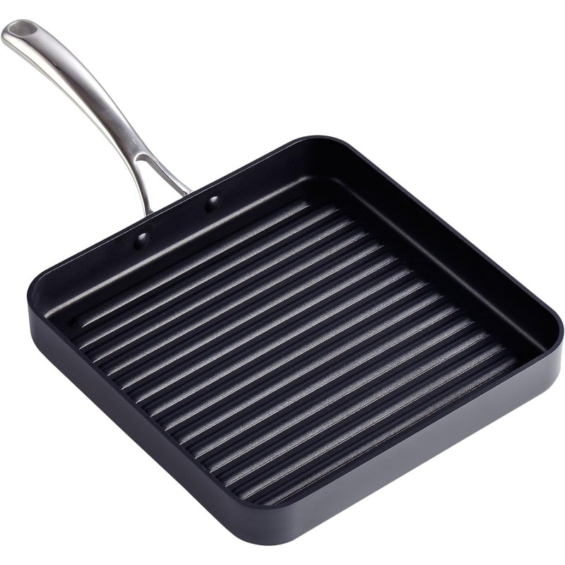 Aluminum Nonstick Grill Pan Manufacturer - OEM 11x11 Inch Hard Anodized