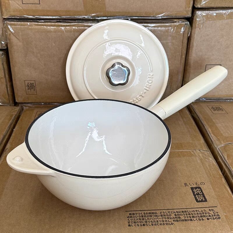 Cast Iron Saucepan Supplier - OEM Enameled Color Coating Dutch Oven Soup Pot