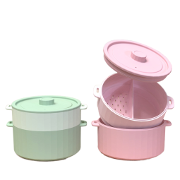 Silicone Microwave Steamer Supplier - OEM Large Capacity Heat Resistant Bowl