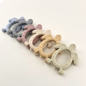 Silicone Teething Toy Manufacturer - OEM Food Grade Soft Turtle Gum Massage