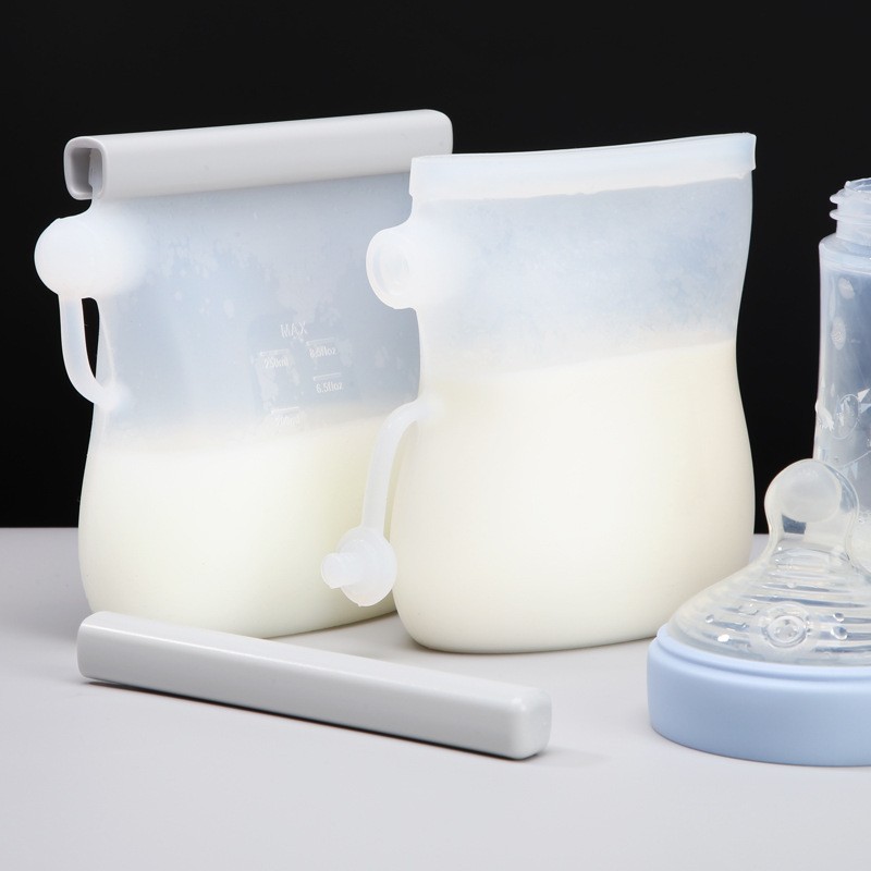 Silicone Milk Storage Bag Manufacturer - OEM Large Opening Foldable Pouch