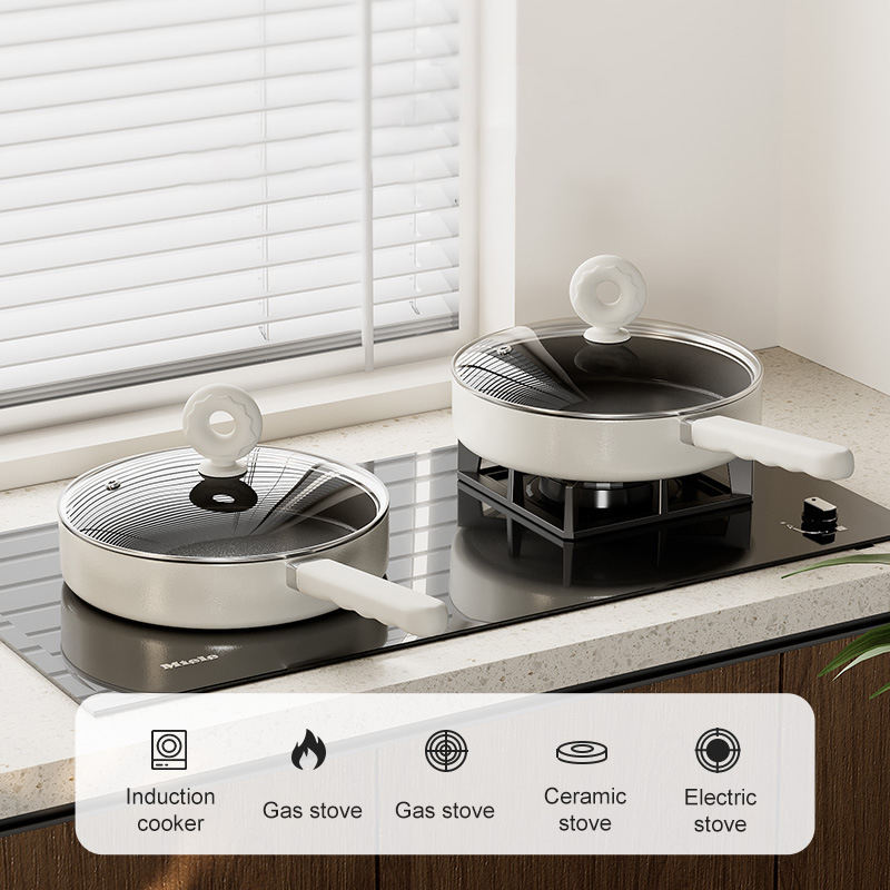 Titanium Ceramic Cookware Manufacturer - OEM Non-stick Pots Pans Set PFAS Free