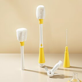 Bottle Brush Manufacturer - OEM Eco-Friendly 5 in 1 Wood Pulp Brush