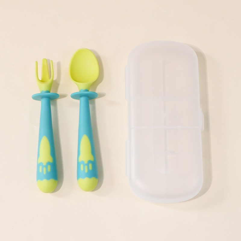 Baby Forks and Spoons Manufacturer - OEM Bendable Independent Eating Set