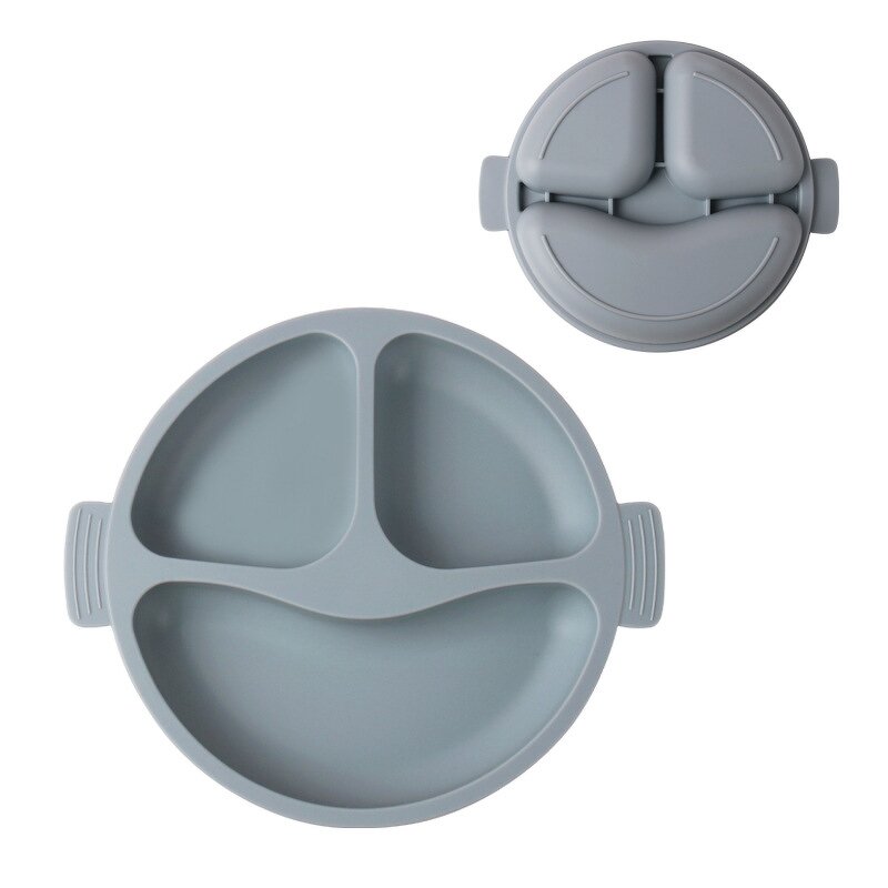 Silicone Divided Plates Manufacturer - OEM Smile Face Design for Kids