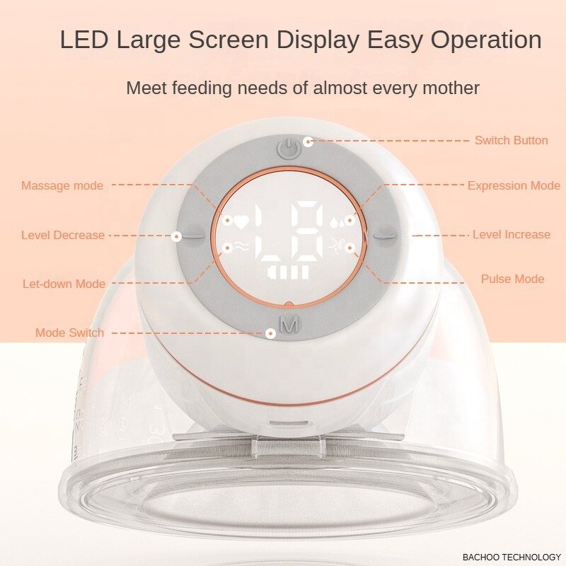 Wearable Breast Pump Supplier - OEM Hands Free Silicone Flange Big Capacity