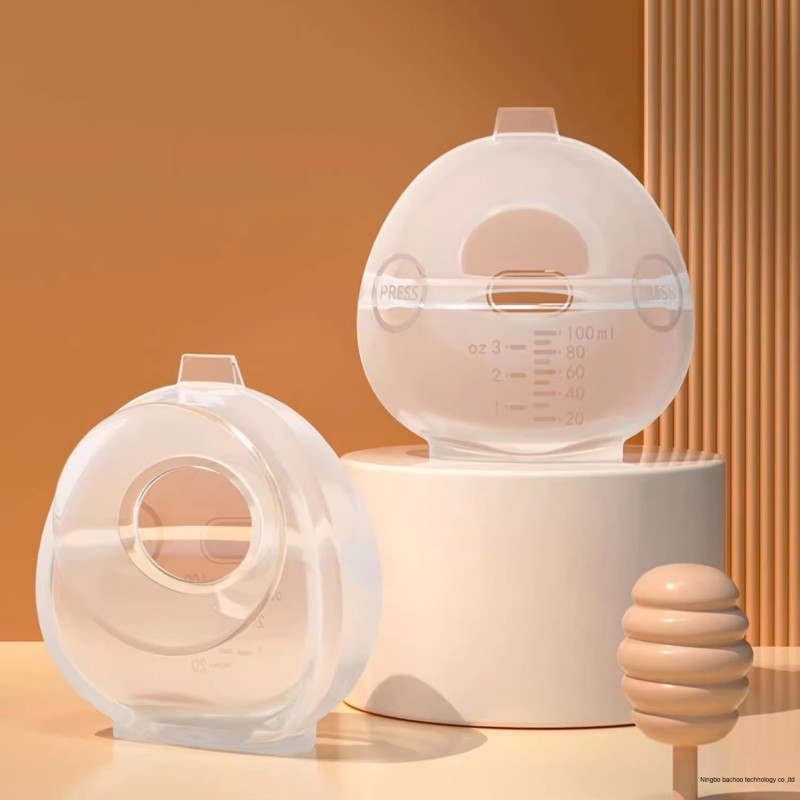 Silicone Breast Milk Collector Manufacturer - OEM with Pouring Mouth and Scale Printed