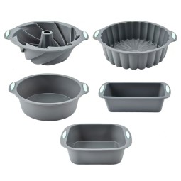 Silicone Cake Mold Set Manufacturer - OEM Round Square Chiffon Mold Baking Set