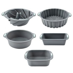 Silicone Cake Mold Set Manufacturer - OEM Round Square Chiffon Mold Baking Set