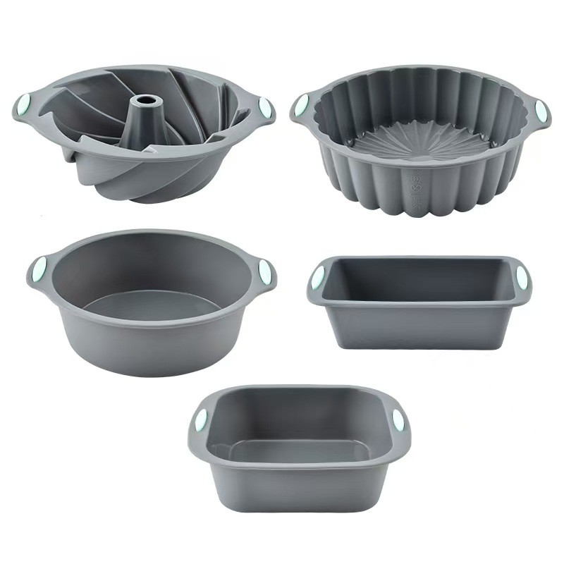 Silicone Cake Mold Set Manufacturer - OEM Round Square Chiffon Mold Baking Set