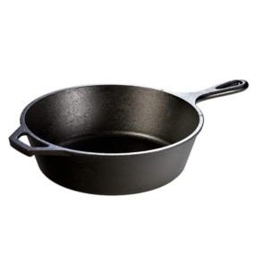 Cast Iron Deep Skillet Manufacturer - OEM 3 Quart Pre Seasoned Teardrop Handle