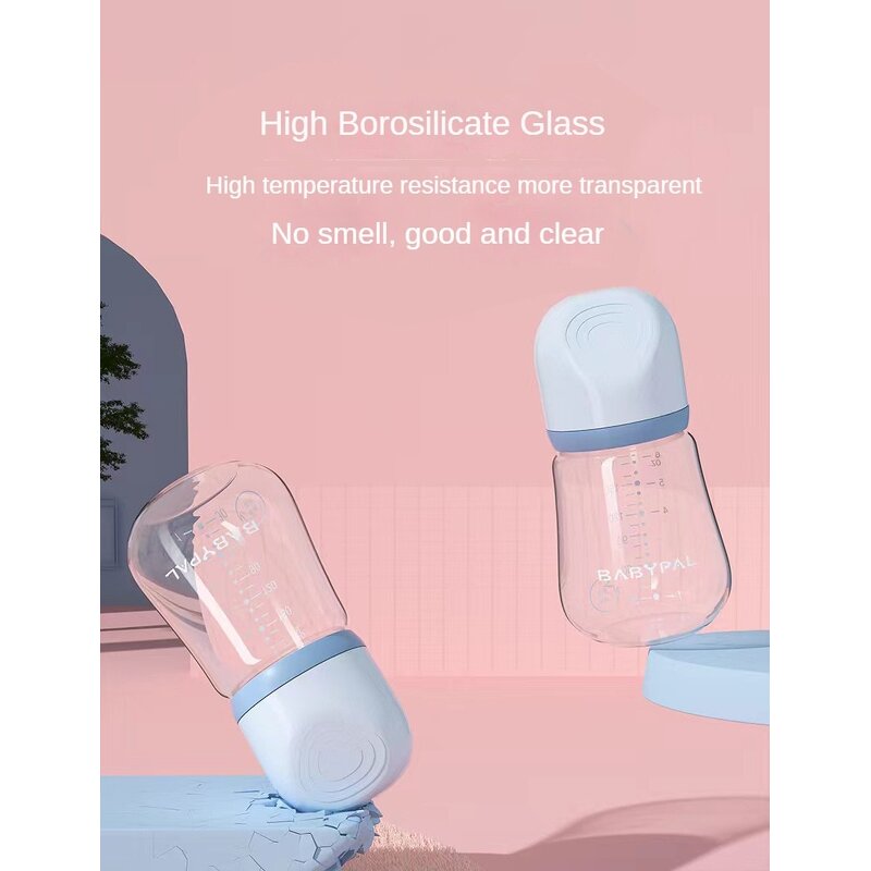 Glass Baby Bottles Supplier - OEM 180mL Wide Mouth BPA Free Anti-falling