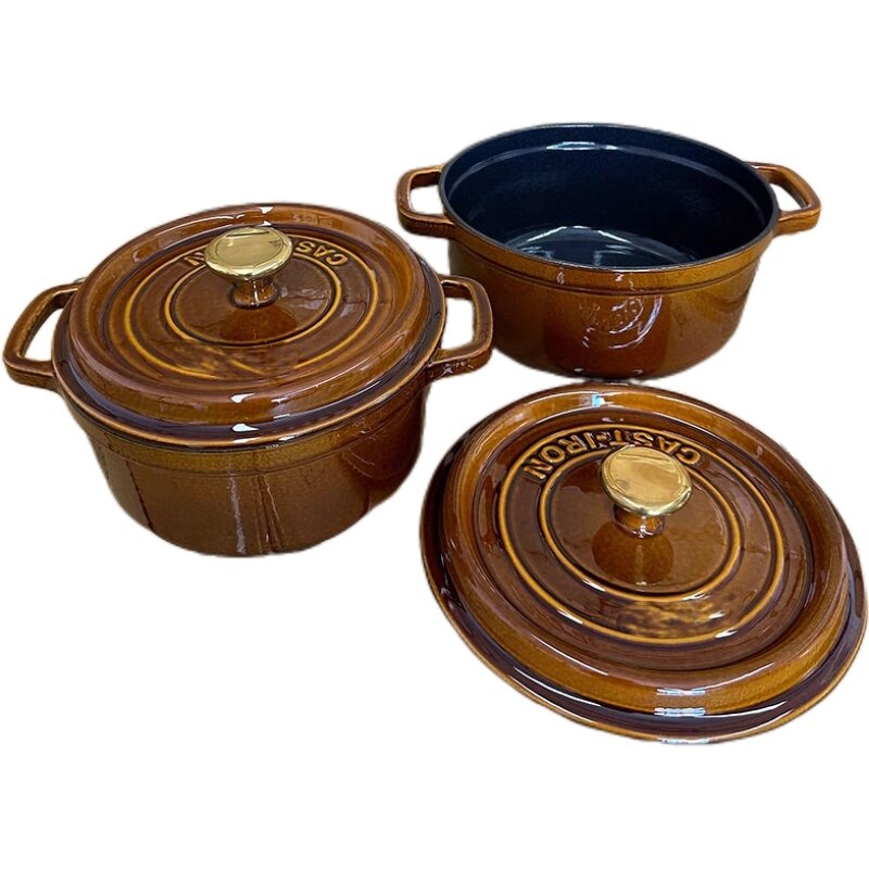 Enameled Cast Iron Casserole Manufacturer - OEM Coco Brown Dutch Oven Set