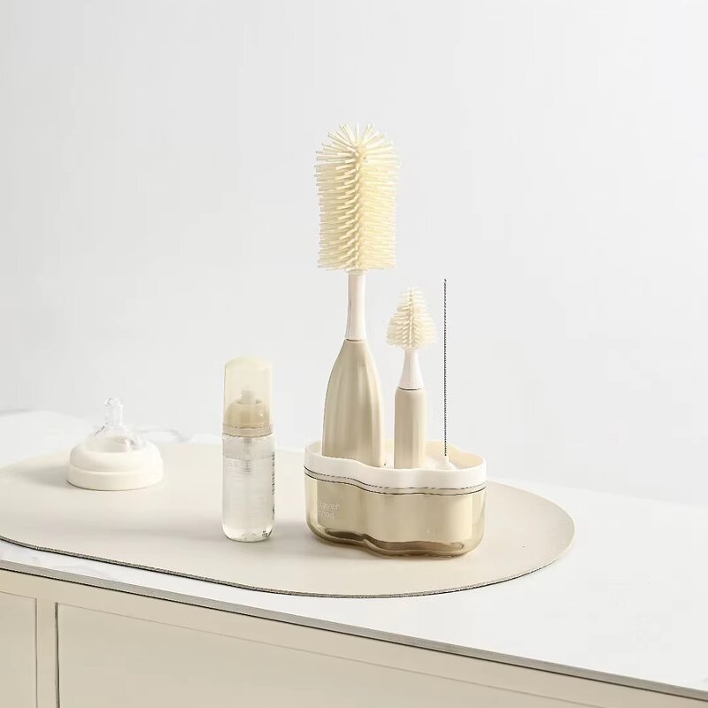 Silicone Bottle Cleaner Brush Manufacturer - OEM Push-Press Design Better Cleaning