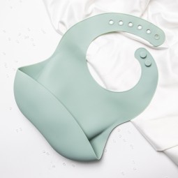 Silicone Baby Bibs Supplier - OEM Multi-Color Cute with Snap Button