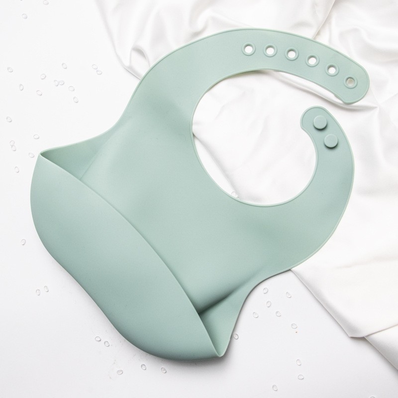 Silicone Baby Bibs Supplier - OEM Multi-Color Cute with Snap Button