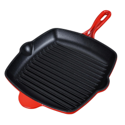 Cast Iron Grill Pan Manufacturer - OEM Popular 10 Inch Enamel Heavy Duty