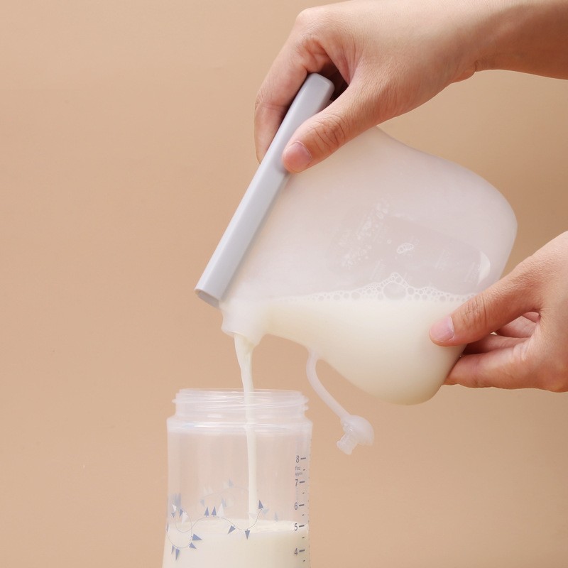 Silicone Milk Storage Bag Manufacturer - OEM Large Opening Foldable Pouch
