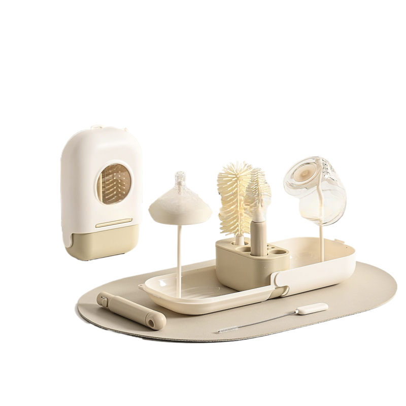 Travel Bottle Cleaning Kit Supplier - OEM New Baby Brush Set Silicone Rack