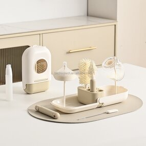 Travel Bottle Brush Set Manufacturer - OEM New Cleaning Kit Silicone Drying Rack