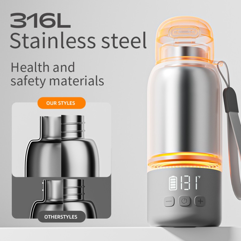 Portable Electric Cup Supplier - OEM 450ml Rechargeable Smart Warmer