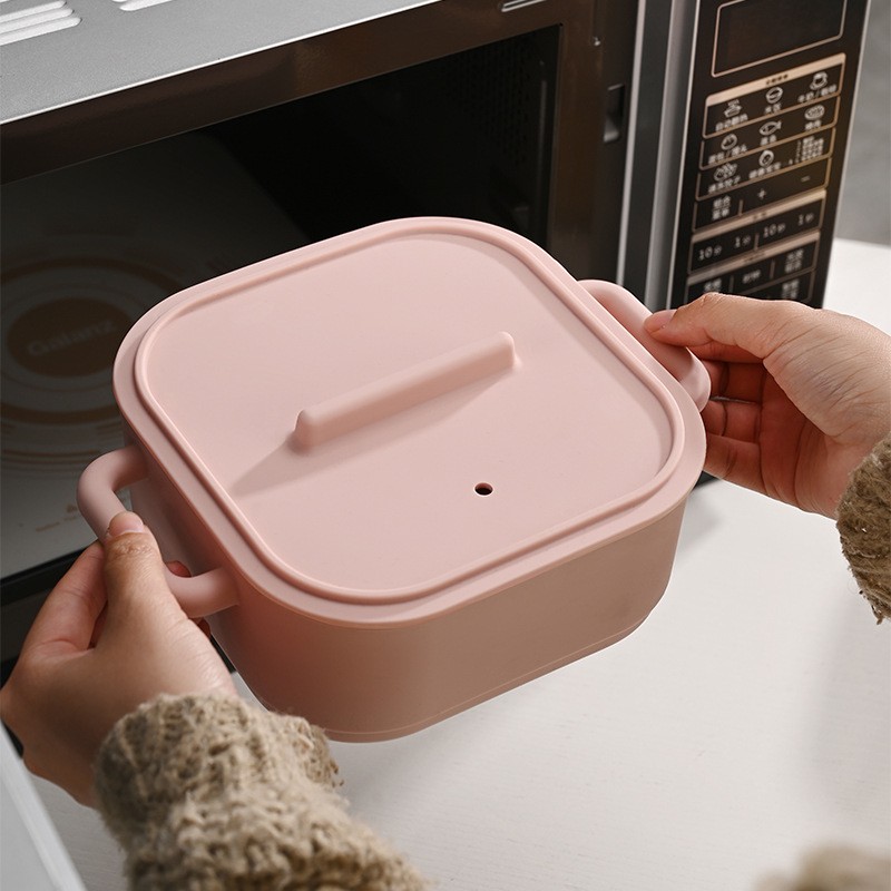 Silicone Microwave Steamer Manufacturer - OEM Heat Resistant Bowl with Lid BPA Free