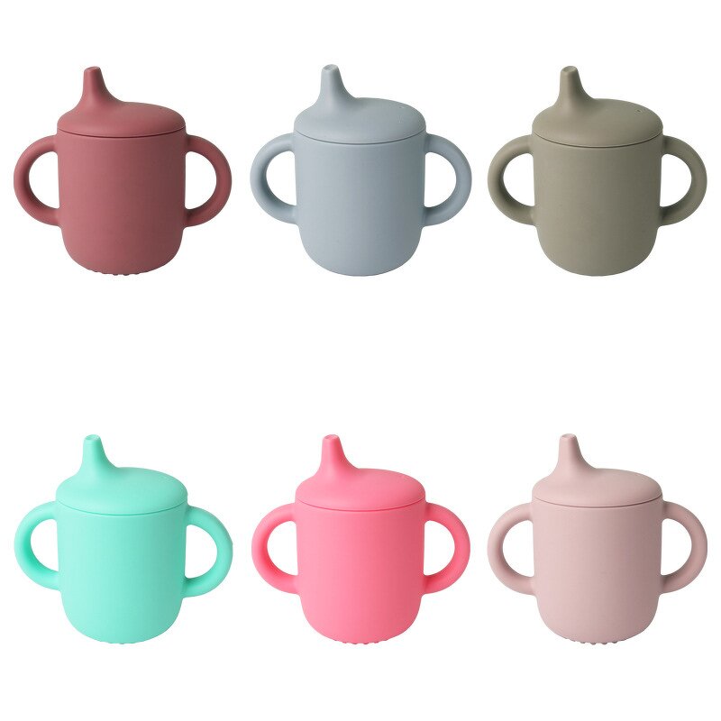 Silicone Sippy Cups Supplier - OEM 3 in 1 Training Cup with Opp Bag