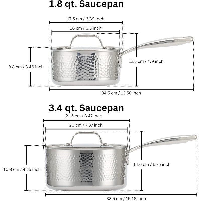 Premium Stainless Steel Cookware Set Supplier - OEM 9 PCS TriPly Hammered Set
