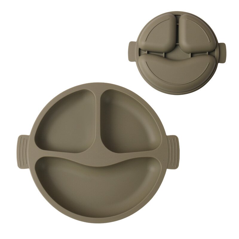 Silicone Divided Plates Manufacturer - OEM Smile Face Design for Kids