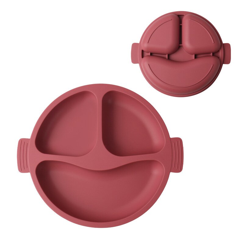 Silicone Divided Plates Manufacturer - OEM Smile Face Design for Kids