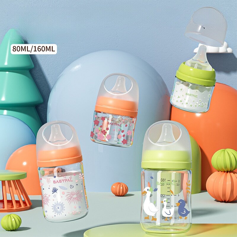 Anti-Colic Baby Bottle Manufacturer - OEM Wide Neck BPA Free Glass Cartoon