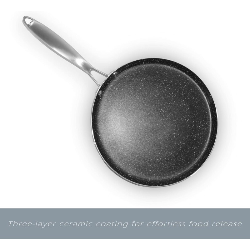 Aluminum Griddle Pan Supplier - OEM Triple Layer Ceramic Nonstick Induction