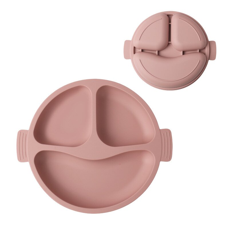 Silicone Divided Plates Manufacturer - OEM Smile Face Design for Kids