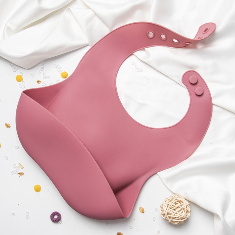 Silicone Baby Bibs Supplier - OEM Multi-Color Cute with Snap Button