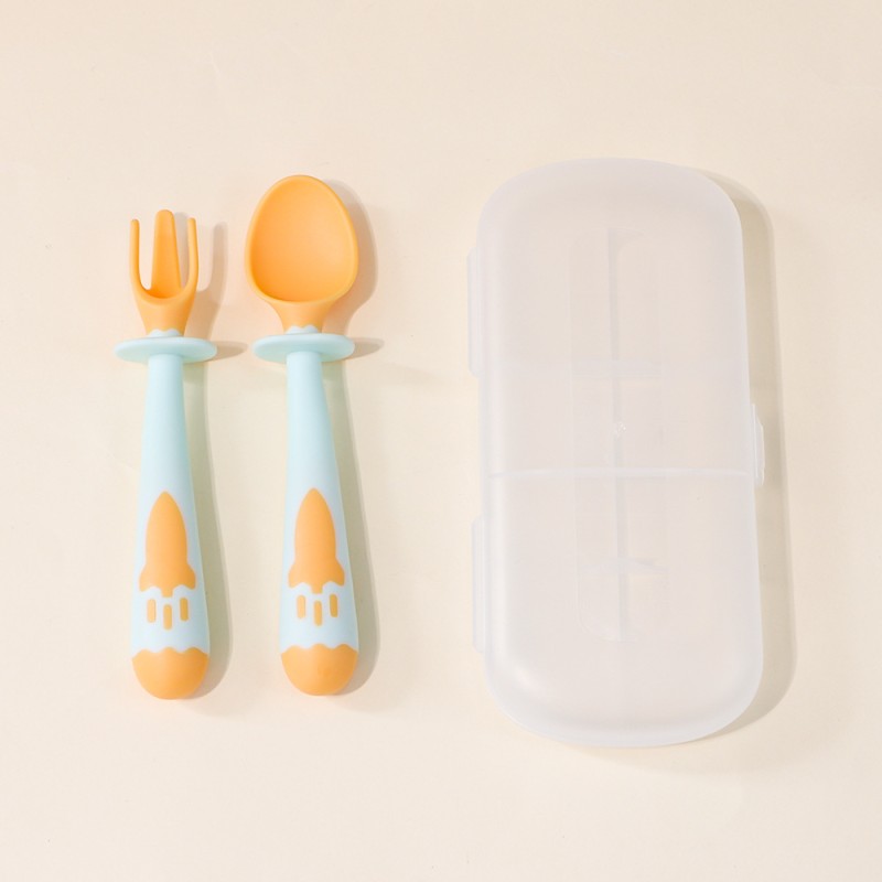 Baby Forks and Spoons Manufacturer - OEM Bendable Independent Eating Set